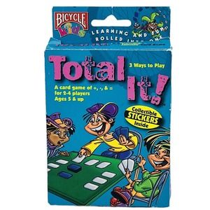 Vtg Total It! The‎ Slammin' Jammin' Card Game Math Add Subtract Complete 1999